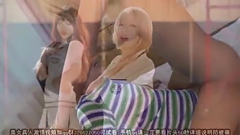 Uniformed Aoa Choa In A Steamy Solo Performance With Big Natural Tits