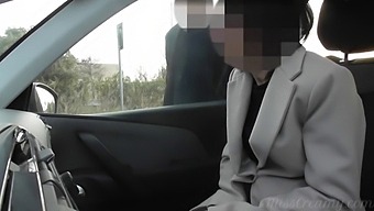 Public Parking And Exhibitionism With My Spouse And A Voyeur After Work - Misscreamy