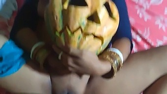 Halloween-Themed Hardcore Sex: Ex-Girlfriend Gets Brutally Fucked