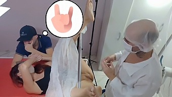Doctor'S Unexpected Pleasure During Husband And Wife'S Pro Exam